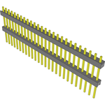 Conn Board Stacker HDR 26 POS 2.54mm Solder ST Top Entry Thru-Hole Bulk
