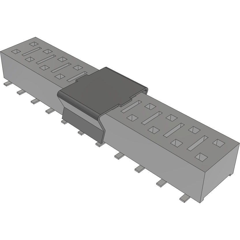 Samtec-HLE-111-02-F-DV-P-TR Steckverbinderleisten und Leiterplattenbuchsen Conn Socket Strip SKT 22 POS 2.54mm Solder ST SMD T/R