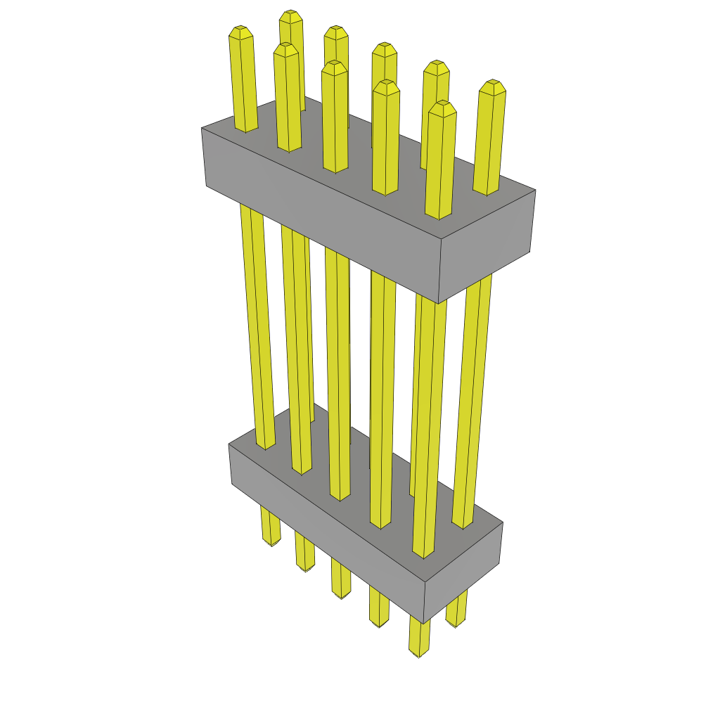 Samtec-TW-05-08-G-D-580-125 Steckverbinderleisten und Leiterplattenbuchsen Conn Board Stacker HDR 10 POS 2mm Solder ST Top Entry Thru-Hole Bulk