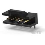 6P, AMPMODU 2 mm, Shrouded header with positive latch, single row, horizontal, THT, tail length 2.8mm, Gold flash, tube, without cap xyz