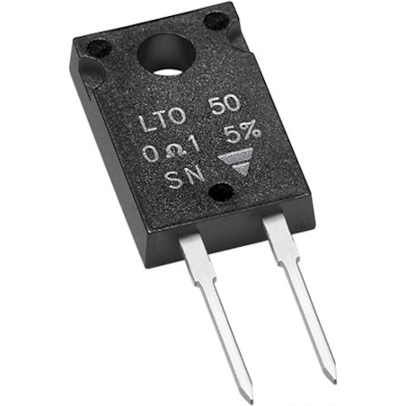 Vishay-LTO050F47R00FTE3 单侧穿孔定值电阻器 Res Thick Film 47 Ohm 1% 2.5/50W ±150ppm/°C Molded TO-220 RDL Tube
