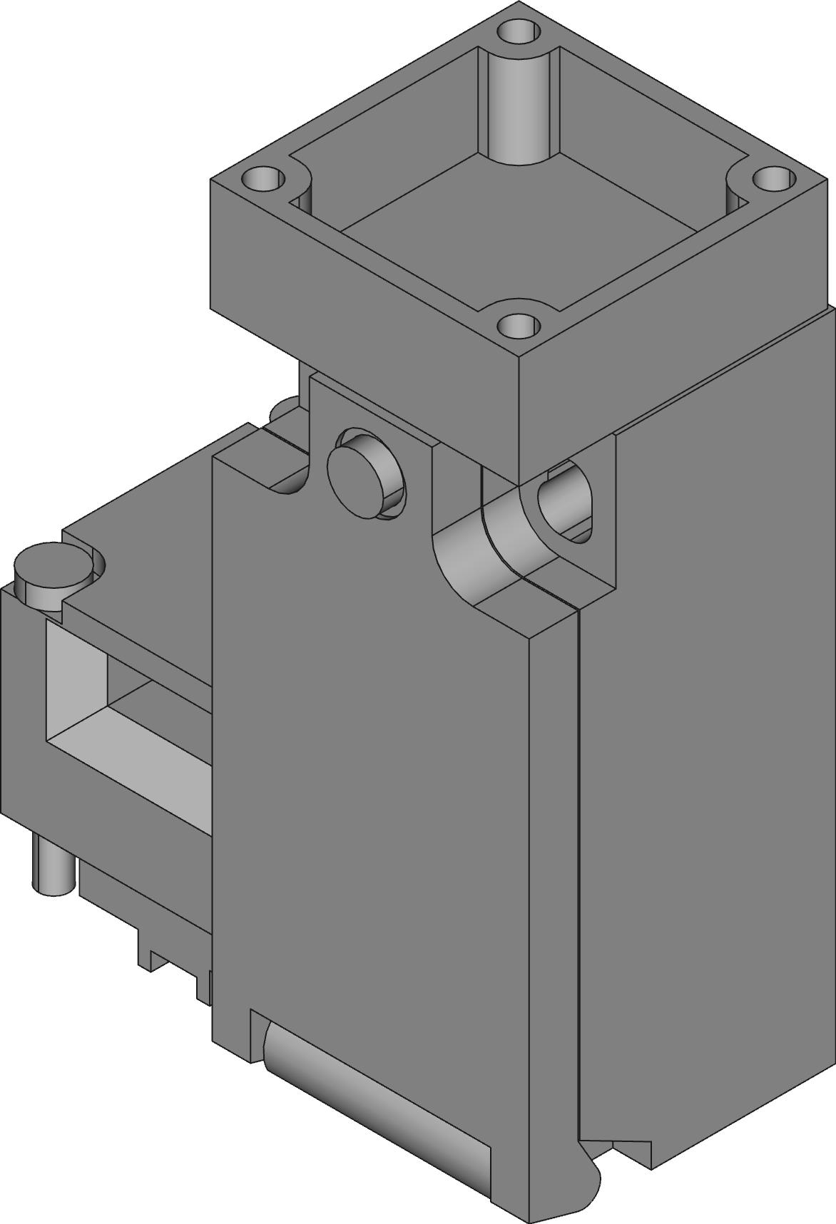 Omron-D4NS2FF Schalter für Sicherheitsverriegelung Switch Safety Interlock N.O./N.C. SPST/DPST Key 3A 240VAC 250VDC Screw Mount Conduit 1000000Cycles