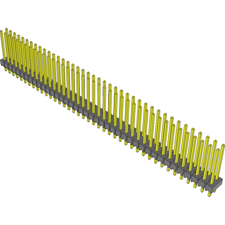 Samtec-TSW-140-15-S-D Connector Headers and PCB Receptacles Conn Unshrouded Header HDR 80 POS 2.54mm Solder ST Top Entry Thru-Hole Bulk