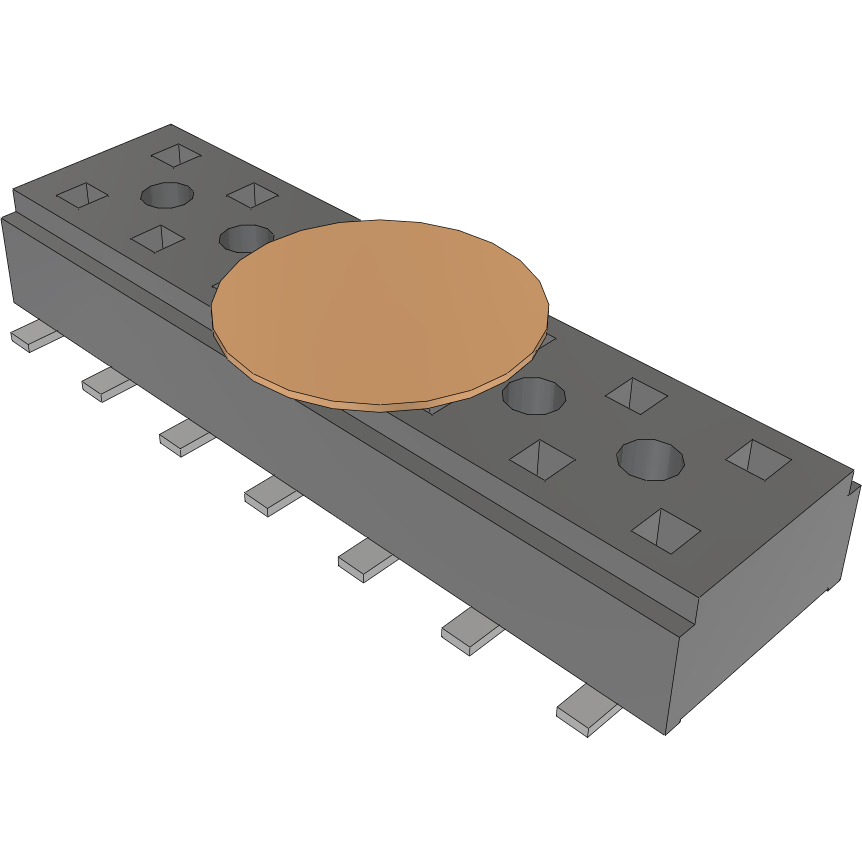 Samtec-CLT-107-02-L-D-K-TR Steckverbinderleisten und Leiterplattenbuchsen Conn Socket Strip SKT 14 POS 2mm Solder ST Top Entry SMD TIGER CLAW™ T/R