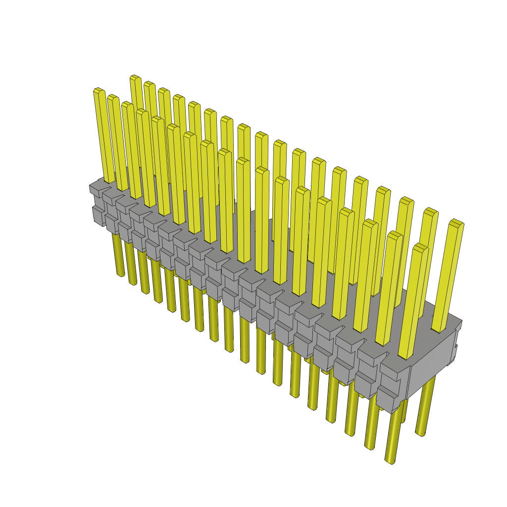 Samtec-TMS-118-21-S-D Piastre connettori e prese PCB Conn Unshrouded Header HDR 36 POS 1.27mm Solder ST Top Entry Thru-Hole Tube