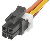 Molex-0451320403 Montajes de cables, otros Cable Assembly UL 1007 0.3m 20AWG Wire to Board to Wire to Board 4 to 4 POS F-F Crimp-Crimp Micro-Fit TPA Bag