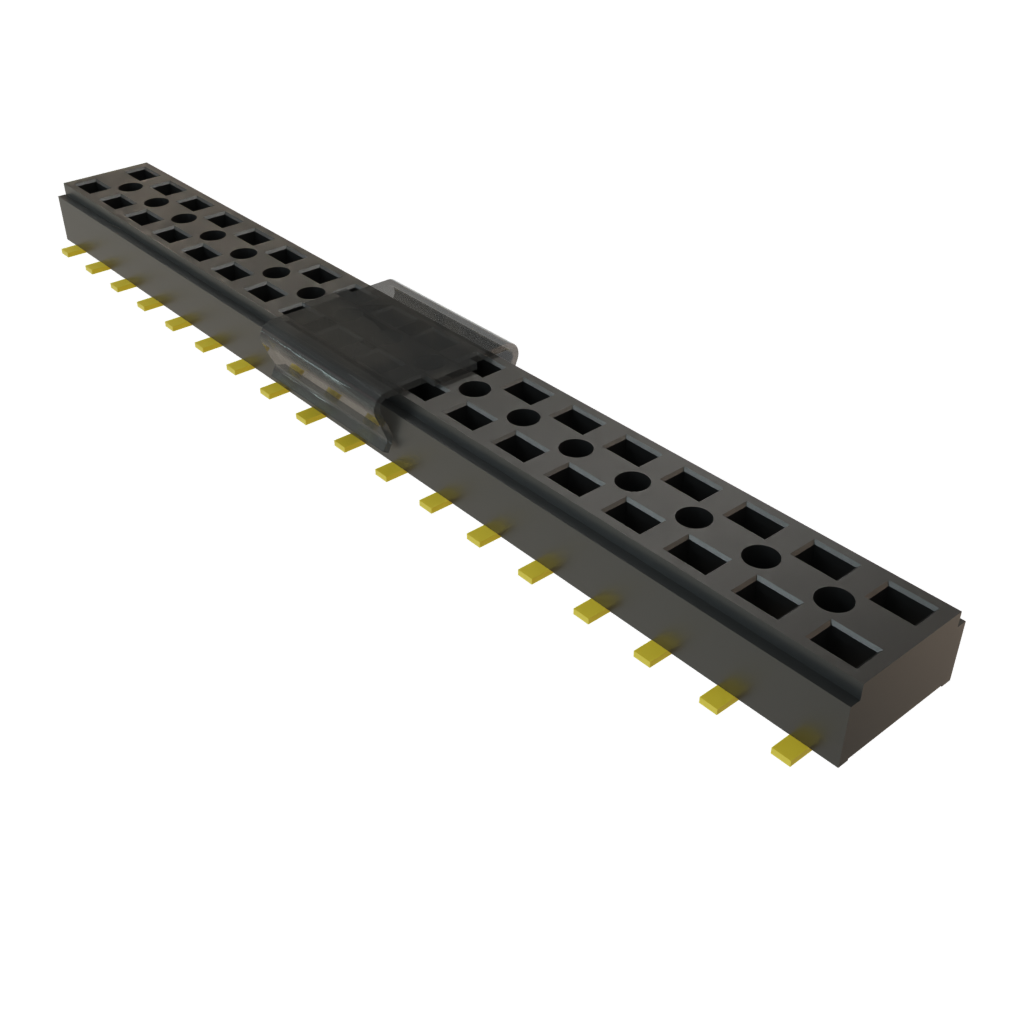 Samtec-CLT-118-02-G-D-BE-P-TR 连接器插头及 PCB 插座 Conn Socket Strip SKT 36 POS 2mm Solder ST Bottom Entry SMD TIGER CLAW™ T/R