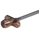 HUBER+SUHNER-25_SMA-50-2-25/111_NE Raccordement FR Conn SMA 0Hz to 18GHz 50Ohm Solder ST Panel Mount F Gold Over Nickel Single