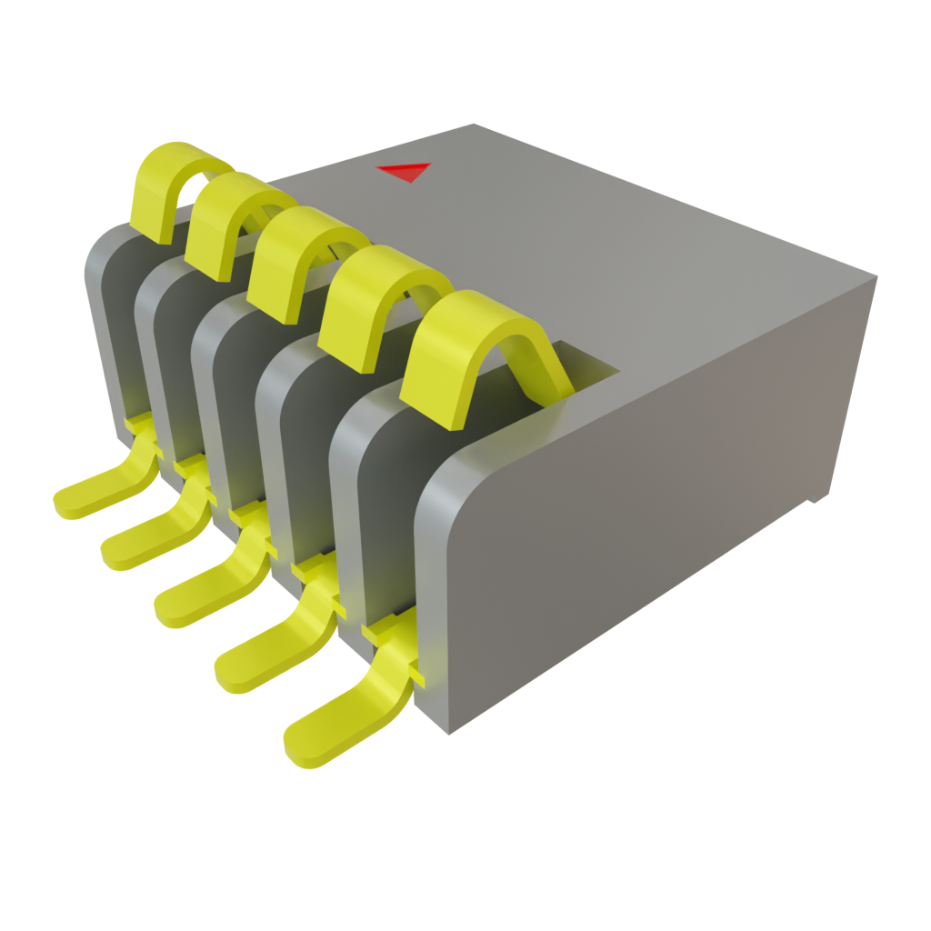 Samtec-SIBF-05-F-S-AB Cabezales del conector y receptáculos PCB Conn One Piece Interface M 5 POS 1.27mm Solder RA Side Entry SMD Tube