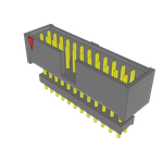 Conn Elevated Shrouded Header HDR 24 POS 2.54mm Solder ST Top Entry Thru-Hole Layer