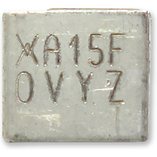 Littelfuse-SMD150F-2018-2 PTC, rückstellbare Sicherung PTC Resettable Fuse 1.5A(hold) 3A(trip) 15VDC 40A 1.8W 1s 0.07Ohm SMD Solder Pad 2018 T/R