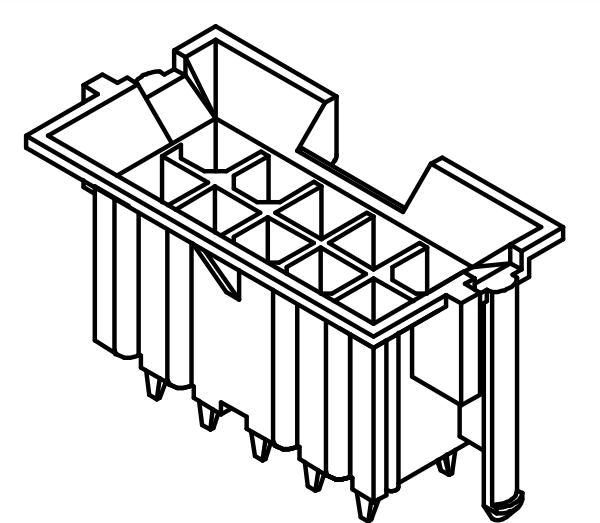 Molex-0434590024 Steckverbinderleisten und Leiterplattenbuchsen Conn Wire to Board HDR 14 POS 4.2mm Solder ST Thru-Hole 14 Terminal 1 Port Tray