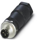 PHOENIX CONTACT-SACC-M12MST-3PECON-PG11-M Sensor Accessories Sensor Accessories, Power, 4-position, Plug straight M12, T-coded, Screw connection, knurl material: Zinc die-cast, nickel-plated, cable gland Pg11, external cable diameter 8 mm to 10 mm, Contact 4 leading