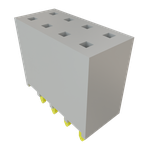 Conn Socket Strip SKT 8 POS 2.54mm Solder ST Top Entry Thru-Hole Bulk