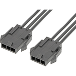 Cable Assembly UL 10002 0.6m 18AWG Wire to Board to Wire to Board 3 to 3 POS M-M Crimp-Crimp Bag