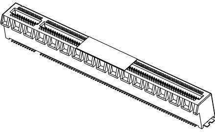 Amphenol Communications Solutions-10144667-113A0LF Steckverbinder, Kartenrand Conn PCI Express Card Edge F 164 POS 1mm Solder ST SMD Tray