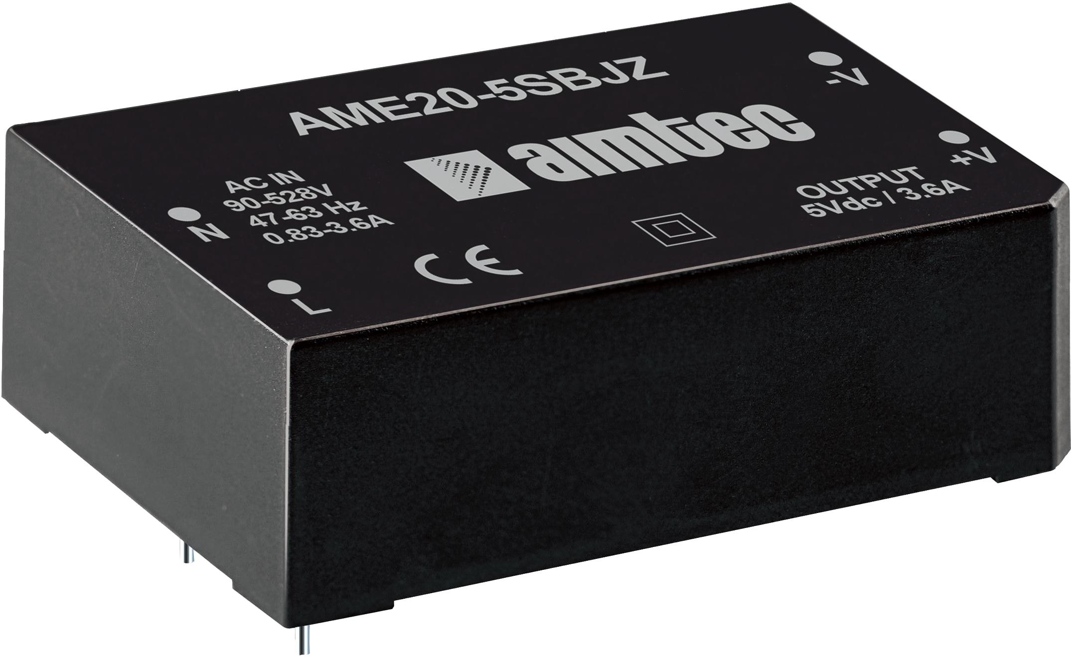 Aimtec-AME20-12SBJZ Convertisseur CC en CC et module de régulateur de commutation Module DC-DC 1-OUT 12V 1.66A 20W 4-Pin DIP Module Box