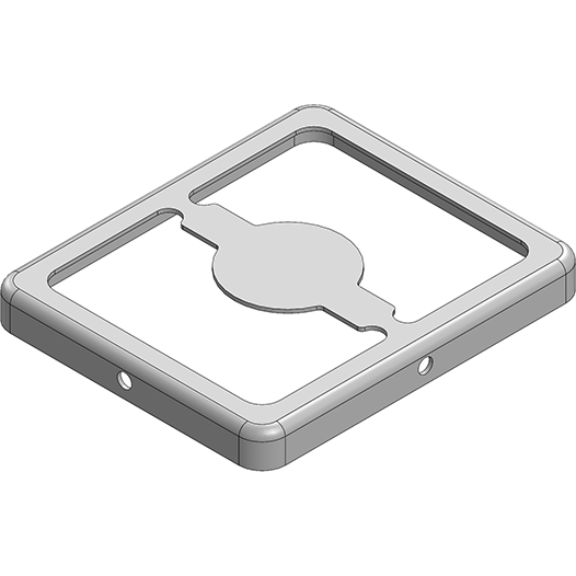 Masach Tech-MS183-20F-NS null 18.3 x 15.4 x 1.9mm Two-piece Drawn-Seamless RF Shield/EMI Shield FRAME (Nickel-Silver)