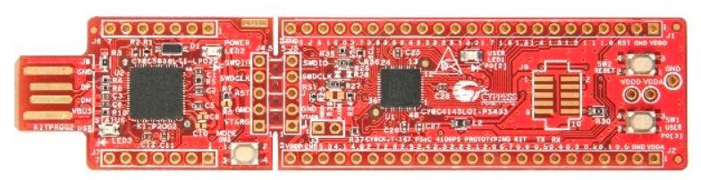 Infineon Technologies AG-CY8CKIT-147 Eingebettete Systementwicklungsboards und -kits CY8C4145LQI-PS433/CY8C5868LTI-LP039 Microcontroller Development Kit Win 7/Win 8/Win 8.1/Win XP