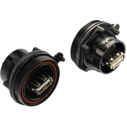 Bulgin Components PLC-PX0842/AA Connector USB USB 2.0 Sealed A Socket Front of Panel to Standard B Socket Rear of Panel
