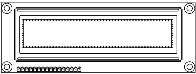 Vishay-OLED-100H016B-BPP5N00000 OLED-Module 100x16Pixels Blue/Green/Red/Yellow OLED Display Graphic Display Parallel/ SPI(Option) Interface 5V 16-Pin