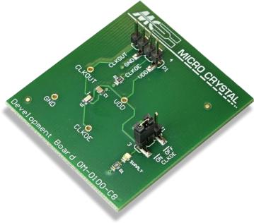 Micro Crystal AG-OM-0100-C8 ON BOARD 100.000K 20PPM TA QC Entwicklungssätze und Werkzeuge 100.000kHz 20ppm Evaluation Board