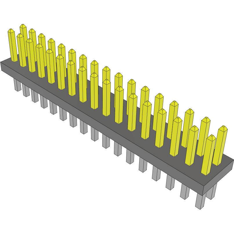 Samtec-FTS-117-01-L-D Steckverbinderleisten und Leiterplattenbuchsen Conn Unshrouded Header HDR 34 POS 1.27mm Solder ST Top Entry Thru-Hole Tube
