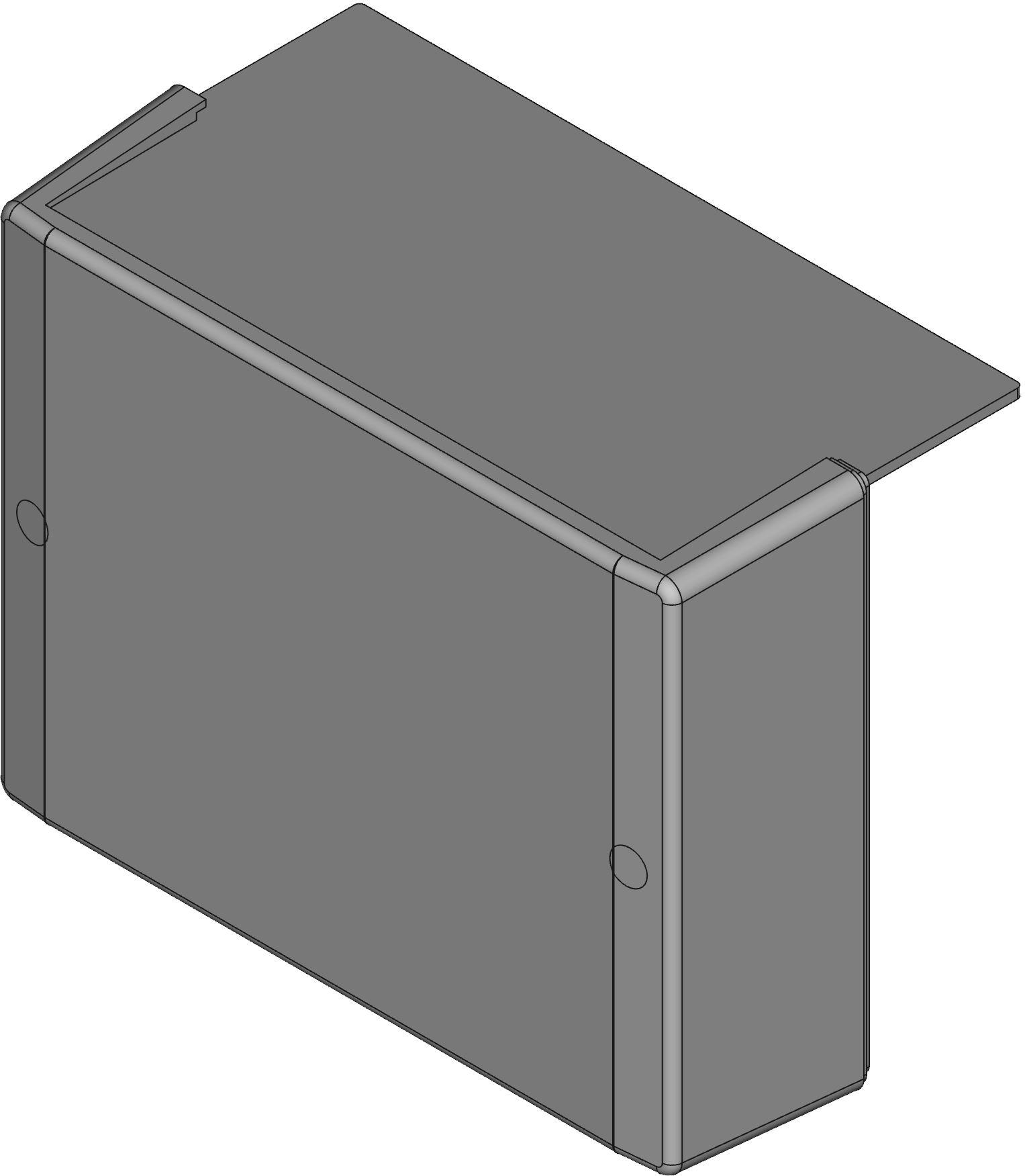 Hammond Manufacturing-RM2015L Kästen, Gehäuse und Gestelle Light Gray Acrylonitrile Butadiene Styrene Instrument Enclosure