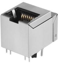 Bel Fuse-P01-1AF2-01 Steckverbinder, Telefon und Telekommunikation Conn RJ-45 RCP 8 POS 1.27mm Solder ST Thru-Hole 12 Terminal 1 Port