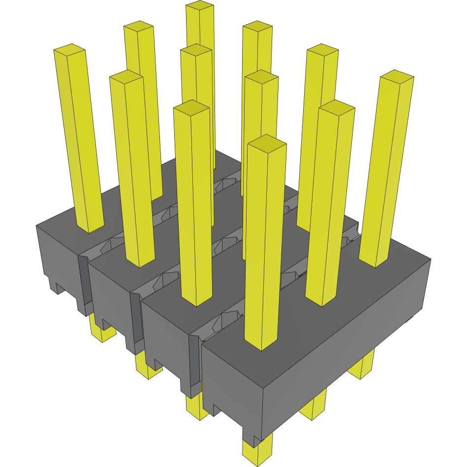 Samtec-MTSW-104-07-T-T-240 Steckverbinderleisten und Leiterplattenbuchsen Conn Unshrouded Header HDR 12 POS 2.54mm Solder ST Top Entry Thru-Hole Bulk