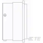 Conn Circular PIN Solder Cup ST Flange Mount 1 Port