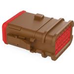 Conn Housing PL 12 POS Crimp ST Cable Mount Brown