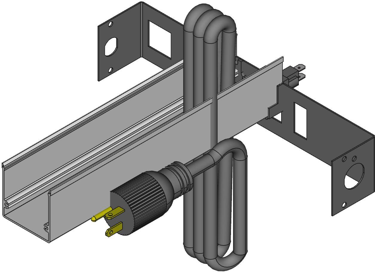 Hammond Manufacturing-1589H4F1 Unità di distribuzione dell’alimentazione PDU Switched 125V 20A Rack Mount