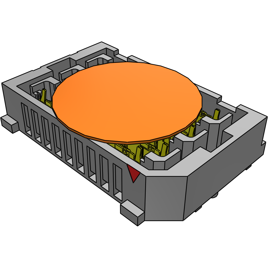 Samtec-NVAM-DP-06-1-02.0-S-2-K-TR Face arrière de raccordement 0.80 mm, Extreme Density and Performance Terminal