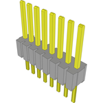 Conn Unshrouded Header HDR 8 POS 1.27mm Solder ST Top Entry Thru-Hole Tube