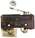Honeywell-MT-4RV22-A28 Switch Snap Action Switch Snap Action N.O./N.C. SPDT Roller Lever 10A 125VAC 250VDC 1.25N Screw Mount Screw