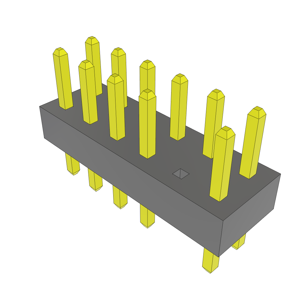 Samtec-TMMH-106-01-G-D-009 Steckverbinderleisten und Leiterplattenbuchsen Conn Unshrouded Header HDR 12 POS 2mm Solder ST Top Entry Thru-Hole Bulk