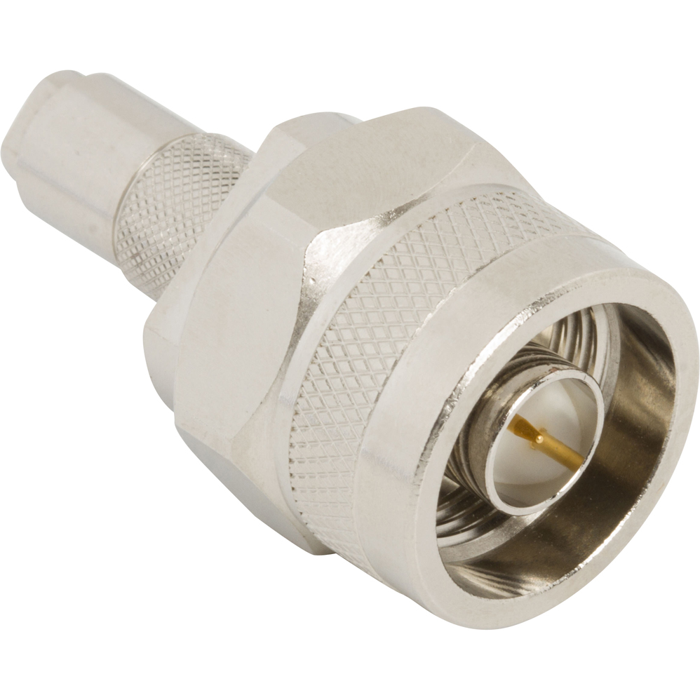 Amphenol RF-AD-NP1023P-1 RF-Steckverbinder Conn 1.0/2.3-Type N Adapter 75Ohm ST PL/PL Gold