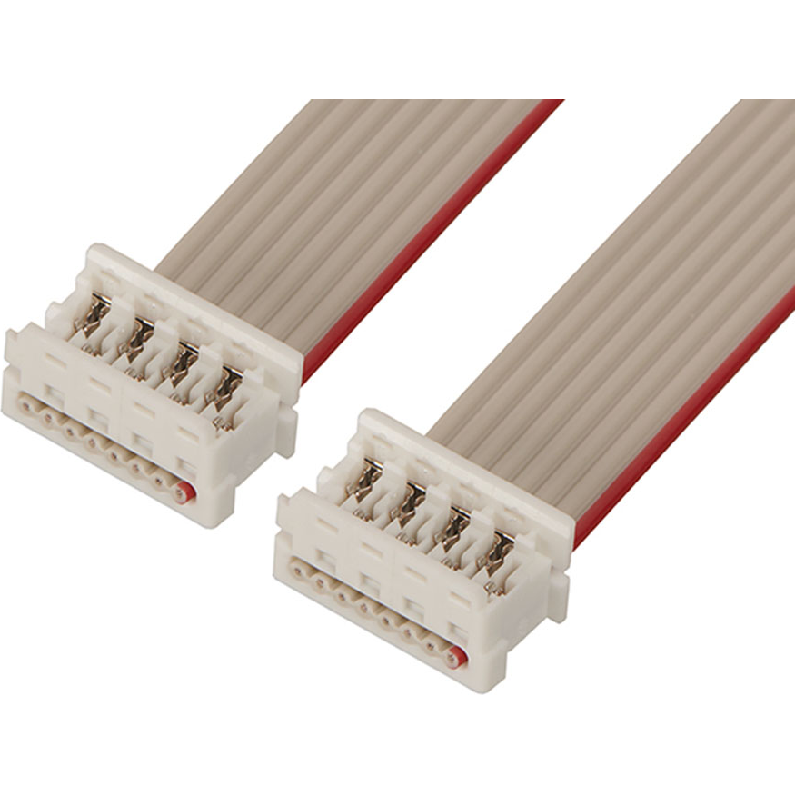 Molex-0923150824 扁平/带状电缆组件 Cable Assembly 0.24m 28AWG 1.27mm 8 to 8 POS Picoflex to Picoflex F-F Picoflex® Bag