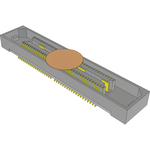 Conn Micro High Speed Socket Strip SKT 76 POS 0.635mm Solder ST SMD/Thru-Hole Tray