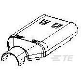 TE Connectivity-1587718-1 Steckverbinderzubehör Connector Accessories 3 POS Shield Copper Alloy