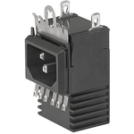 Power Entry Module Filtered M 3 POS 250VAC 15A RA 1 Port