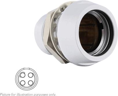 SOURIAU-JBXEC2G04FCSDS Steckverbinder, rund Conn Circular SKT 4 POS Crimp ST Panel Mount 4 Terminal 1 Port Medical Blister