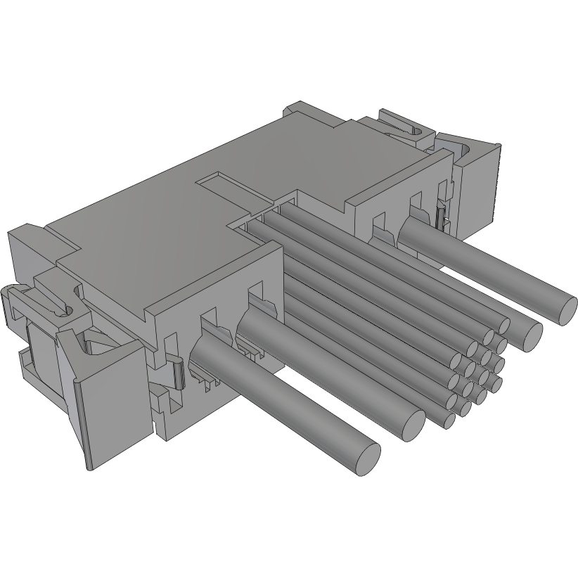 Samtec-MPCC-2-16-2-L-44-08.00-S Cable Assembly AC Power Cable Assembly 0.203m Power 4Power/16Signal POS SKT Crimp 14AWG/24AWG