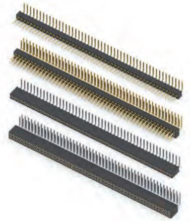 Mill-Max-853-93-100-20-001000 Steckverbinderleisten und Leiterplattenbuchsen Conn Socket Strip SKT 100 POS 1.27mm Solder RA Side Entry Thru-Hole