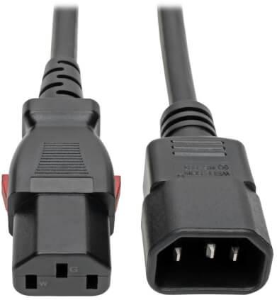 Eaton (formerly TrippLite)-P004-L06 Cable Assembly AC Power Cable Assembly 1.83m C14 to C13 3 to 3 POS F-M 18AWG