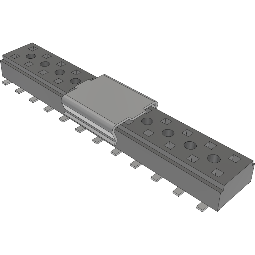 Samtec-CLT-112-02-F-D-P-TR Piastre connettori e prese PCB Conn Socket Strip SKT 24 POS 2mm Solder ST Top Entry SMD TIGER CLAW™ T/R