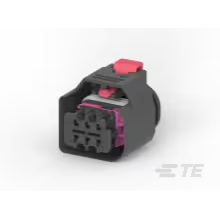 TE Connectivity-1-2287965-5 Einzeladersteckverbinder, Gehäuse Conn Housing F 6 POS 4mm Crimp ST Cable Mount Black Carton