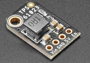 Adafruit Industries-4654 Power Management Development Boards and Kits TPS61023 DC to DC Converter and Switching Regulator Chip 5VDC Output Development Board