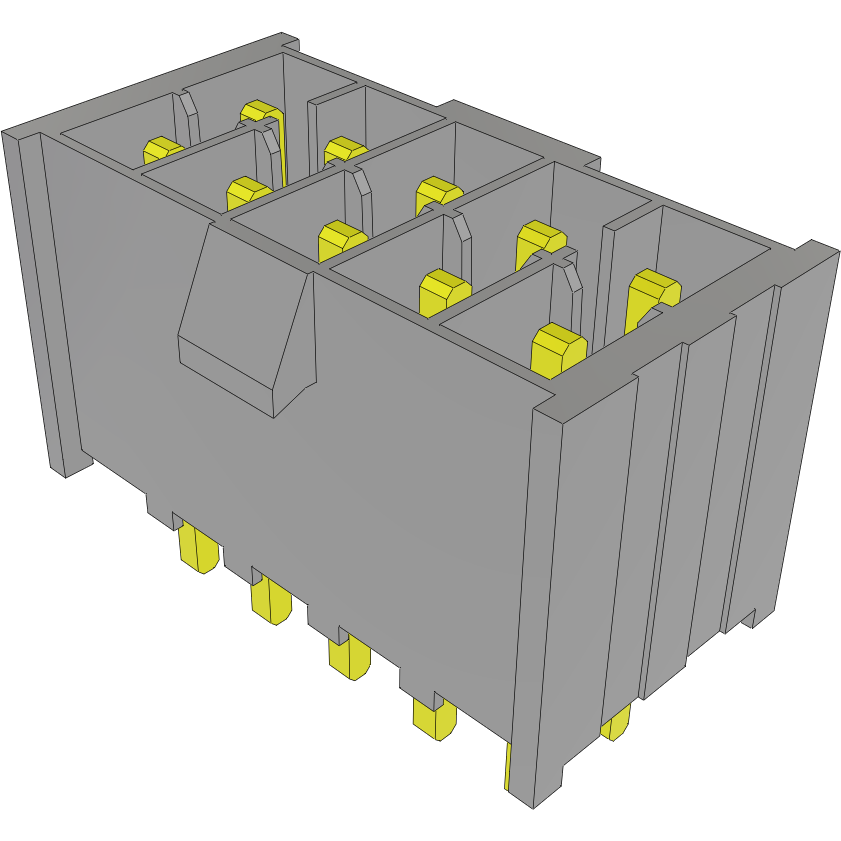 Samtec-IPL1-105-01-H-D-K Steckverbinderleisten und Leiterplattenbuchsen Conn Wire to Board HDR 10 POS 2.54mm Solder ST Top Entry Thru-Hole Mini Mate® Tube